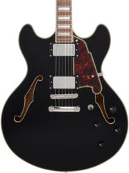 Guitarra eléctrica semi caja D'angelico Premier DC - solid black