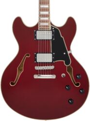 Guitarra eléctrica semi caja D'angelico Premier DC - Burnt Red