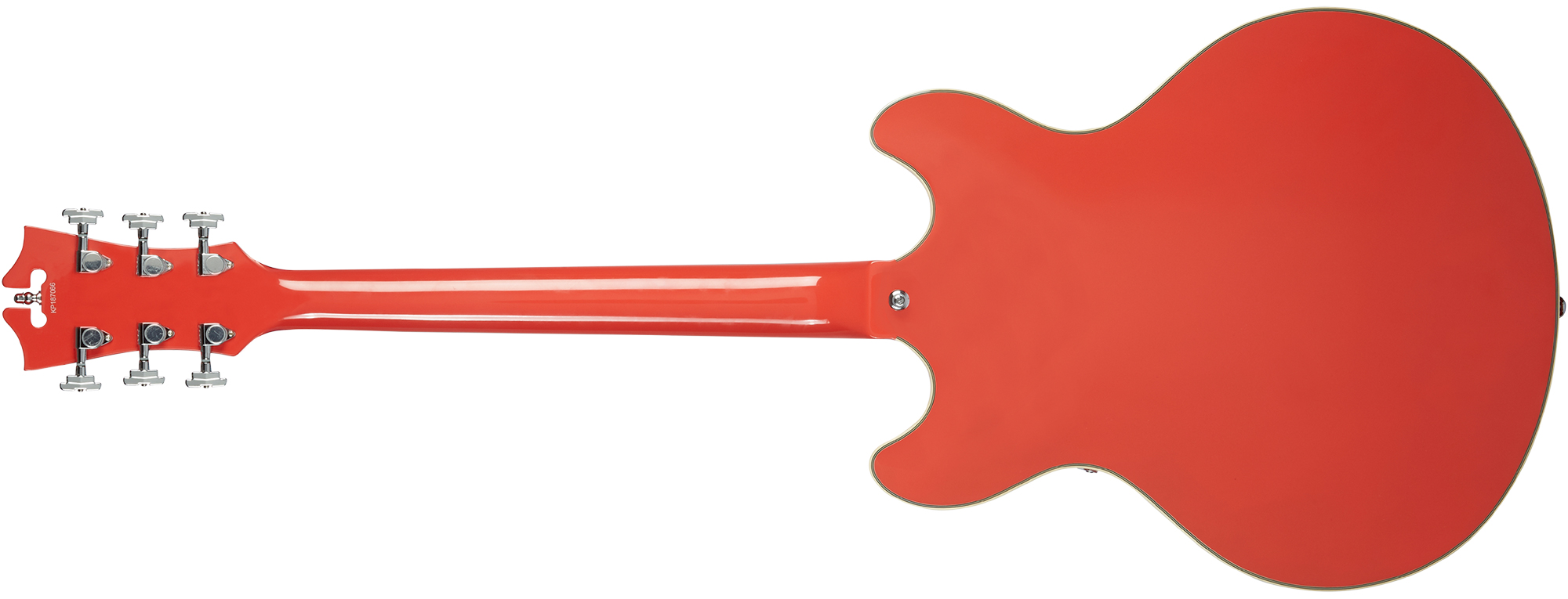 D'angelico Premier Dc 2h Ht Ova - Fiesta Red - Guitarra eléctrica semi caja - Variation 1