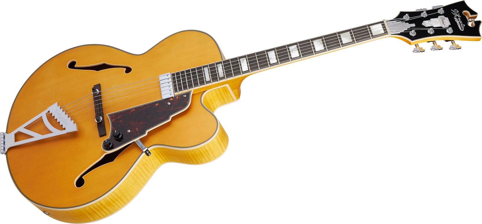 D'angelico Premier Exl1 1h Ht Ova - Satin Honey Blonde - Guitarra elécrica Jazz cuerpo acústico - Variation 2