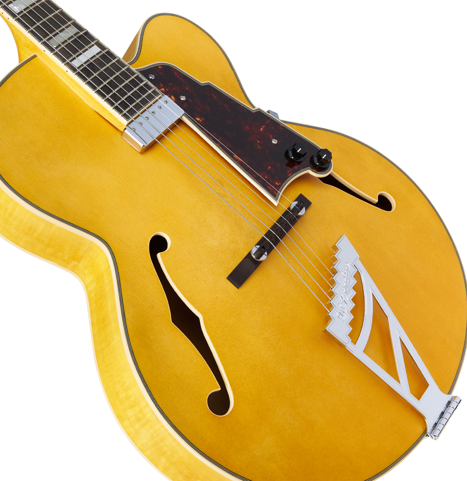 D'angelico Premier Exl1 1h Ht Ova - Satin Honey Blonde - Guitarra elécrica Jazz cuerpo acústico - Variation 3