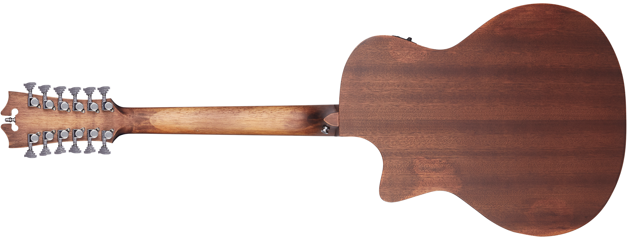 D'angelico Premier Fulton Ls 12-string Grand Auditorium Cw 12c Tout Acajou Mer - Aged Mahogany - Guitarra folk - Variation 1