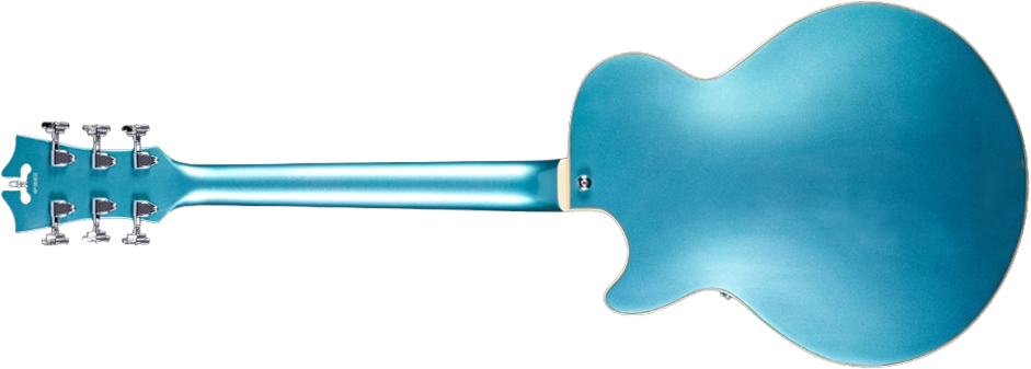 D'angelico Ss Premier 2h Ht Rw - Ocean Turquoise - Guitarra elécrica Jazz cuerpo acústico - Variation 1