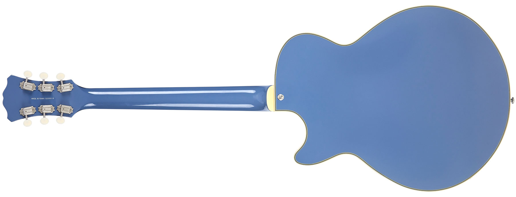 D'angelico Ss Tour Excel 2h Ht Eb - Slate Blue - Guitarra eléctrica semi caja - Variation 2