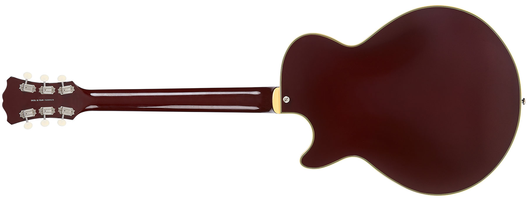 D'angelico Ss Tour Excel 2h Ht Eb - Solid Wine - Guitarra eléctrica semi caja - Variation 2