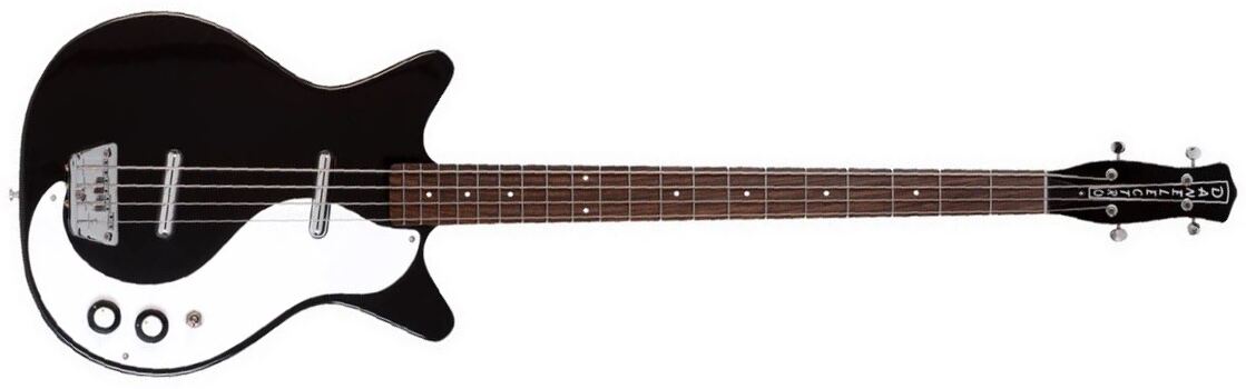 Danelectro '59 Dc Longscale - 4c Ss - Black - Bajo eléctrico de cuerpo sólido - Main picture