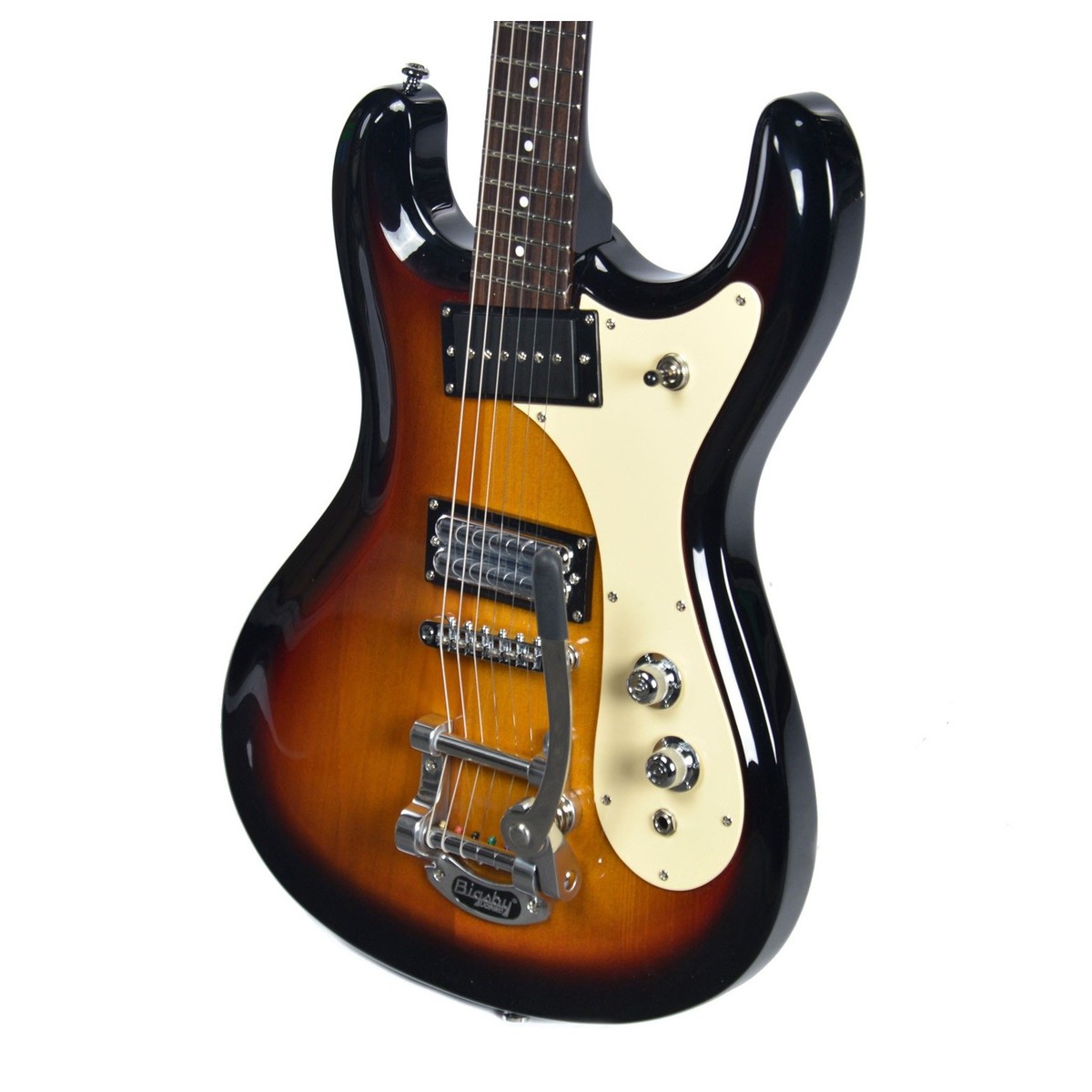 Danelectro The 64 Guitar Hs Trem Rw - Sunburst - Guitarra eléctrica de doble corte - Variation 2