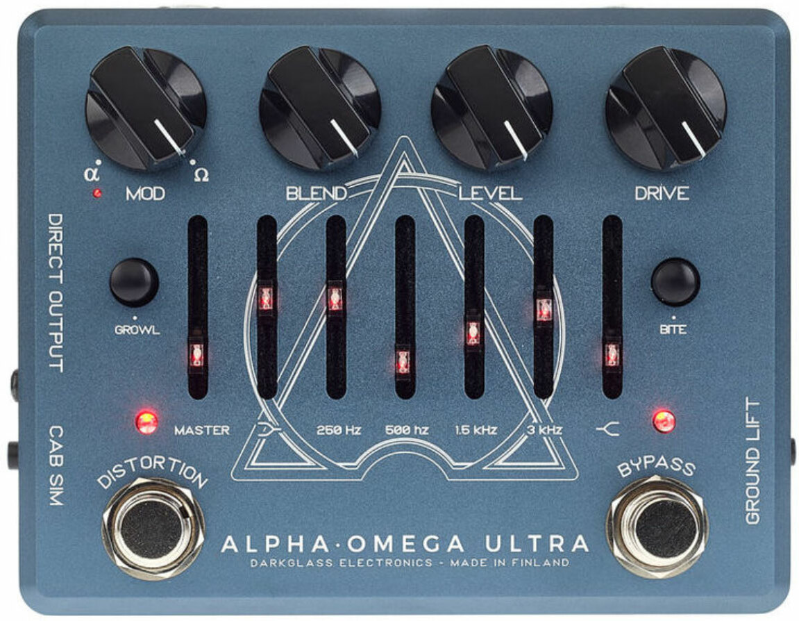 Darkglass Alpha Omega Ultra V2 Aux-in Bass Preamp - Pedal overdrive / distorsión / fuzz - Main picture