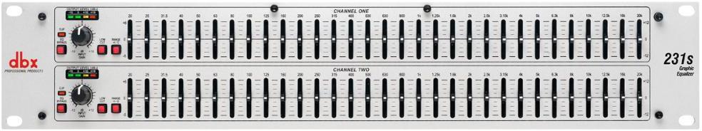 Equalizador / channel strip Dbx 231s