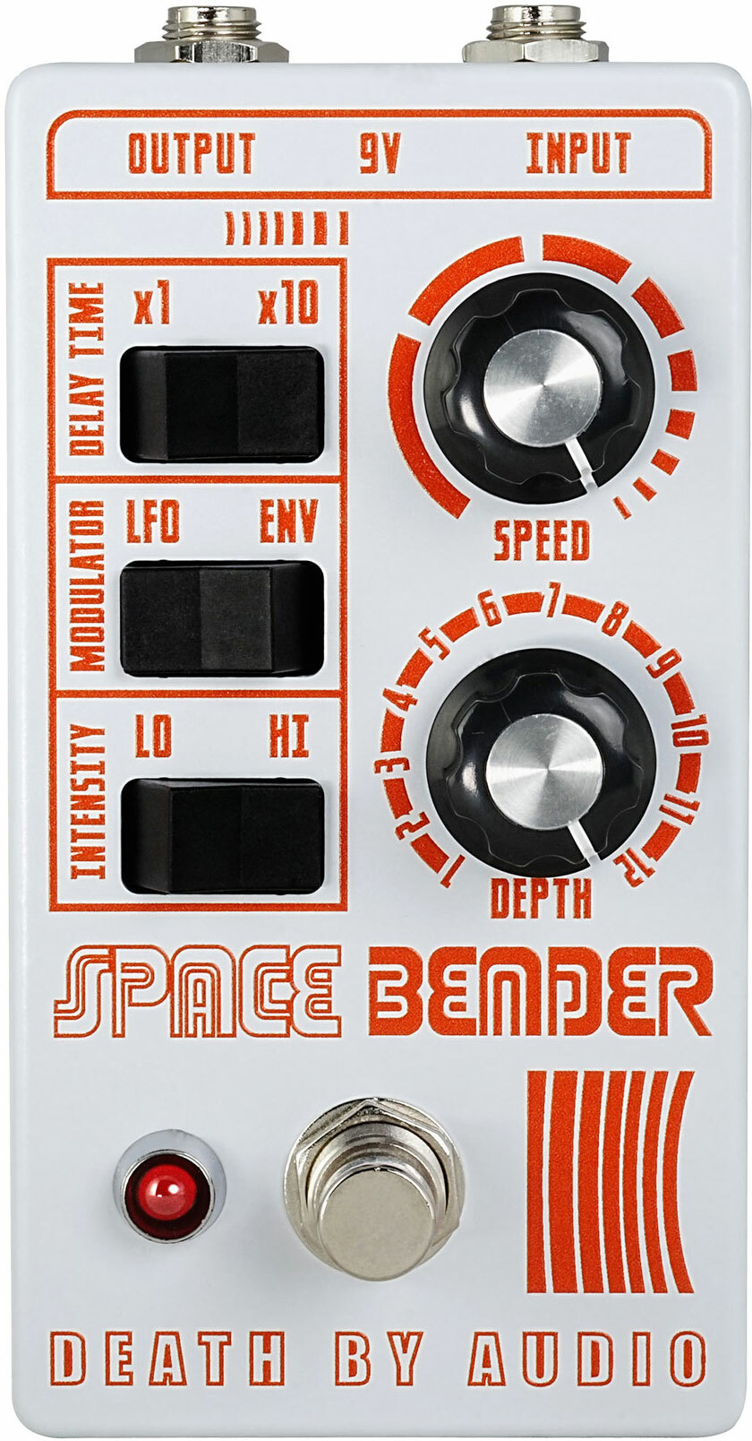 Death By Audio Space Bender Chorus Modulator Ltd White/orange - Pedal de chorus / flanger / phaser / modulación / trémolo - Main picture
