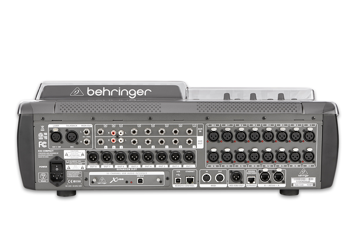 Decksaver Behringer Pro X32 Compact Cover - Cubierta antipolvo para plato - Variation 1