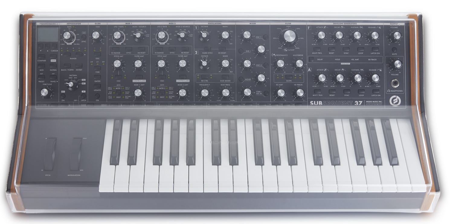 Decksaver Moog Subsequent37 Cover (soft-fit Sides) - Funda para artículo de estudio - Variation 1