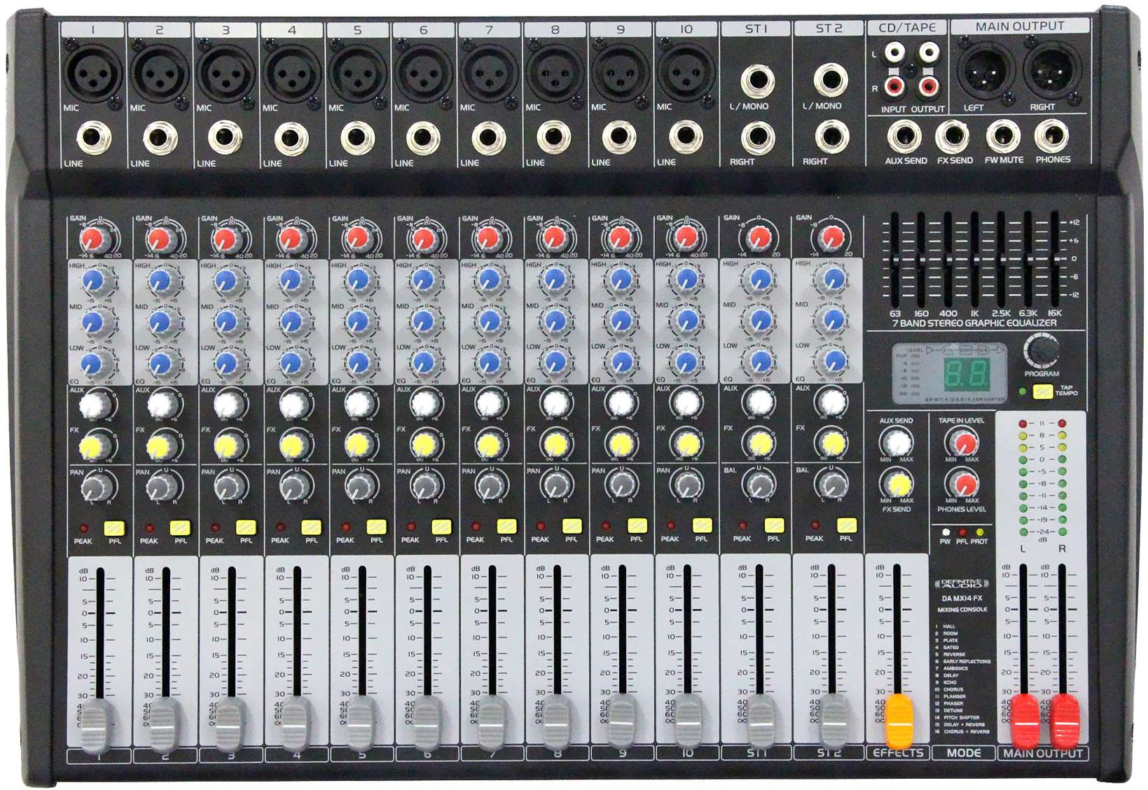 Definitive Audio Da Mx14 Fx2 - Mesa de mezcla analógica - Main picture