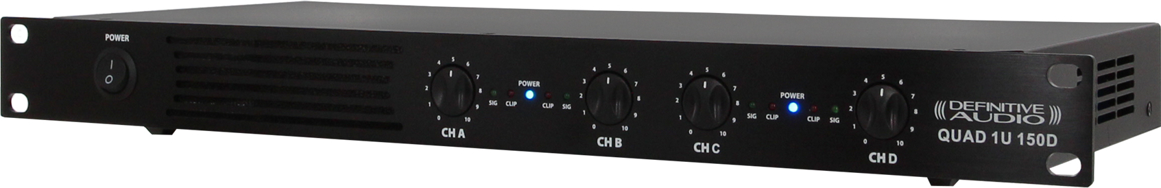 Definitive Audio Quad 1u 150d - Etapa final de potencia de varios canales - Main picture