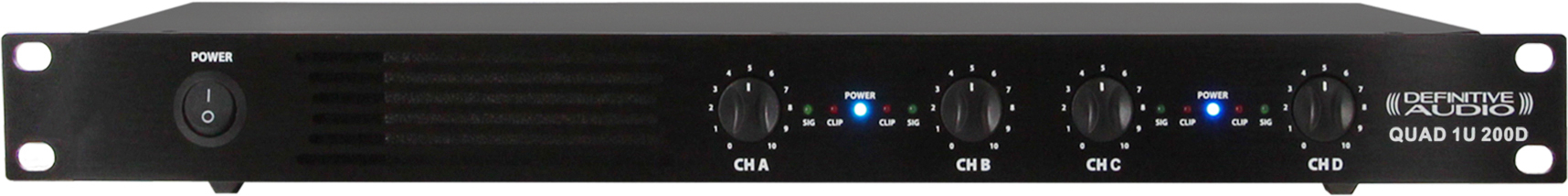 Definitive Audio Quad 1u 200d - Etapa final de potencia de varios canales - Main picture