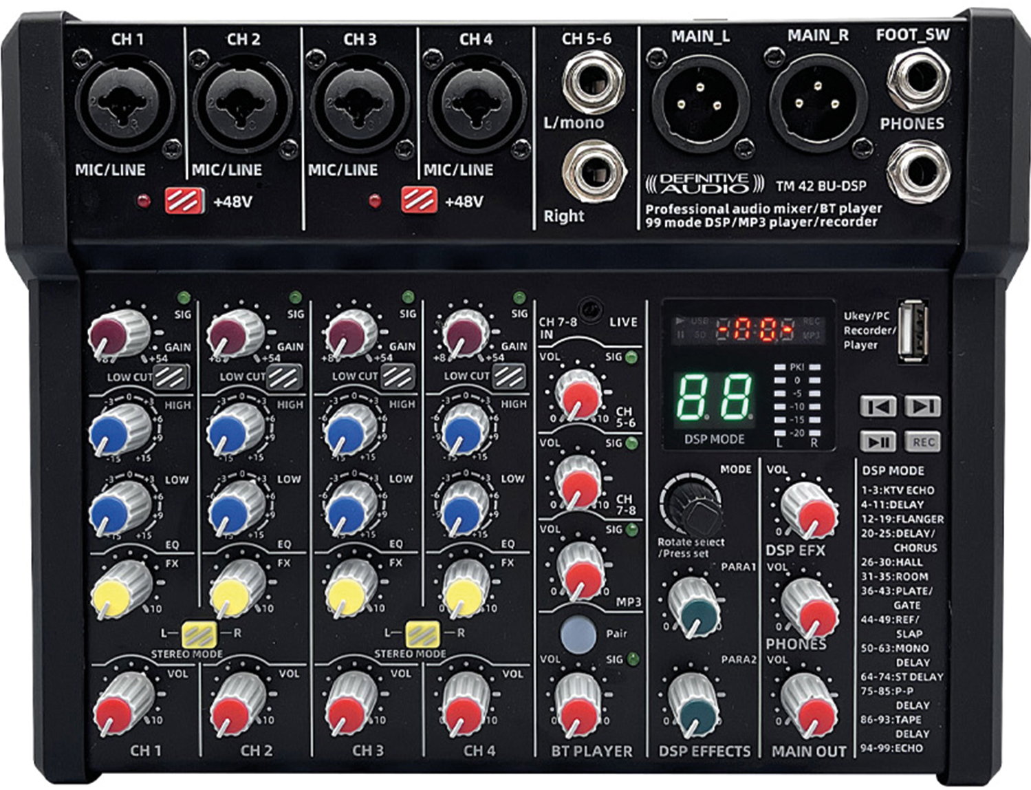 Definitive Audio Tm 42 Bu-dsp - Mesa de mezcla analógica - Main picture