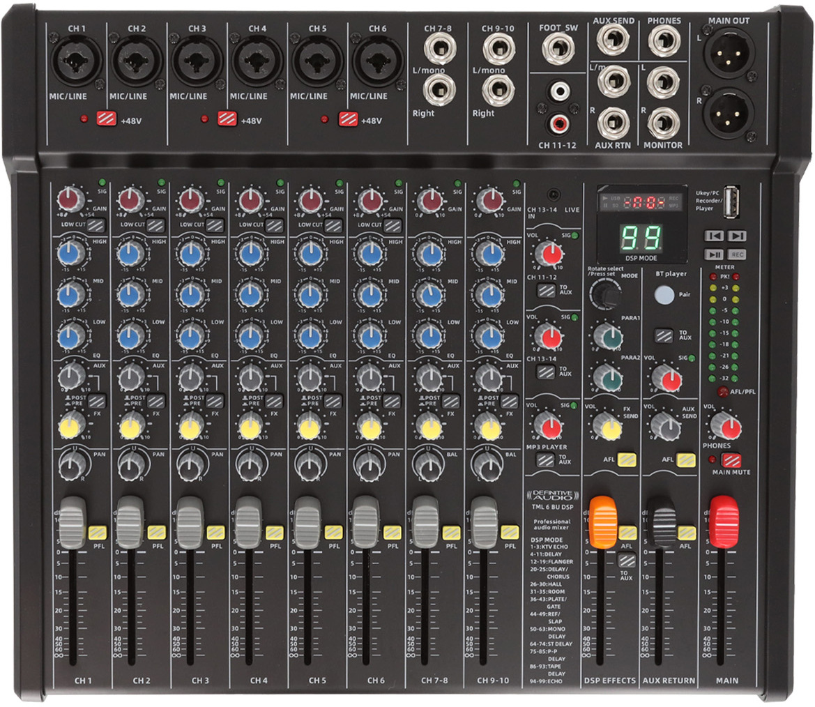 Definitive Audio Tml 6 Bu Dsp - Mesa de mezcla analógica - Main picture