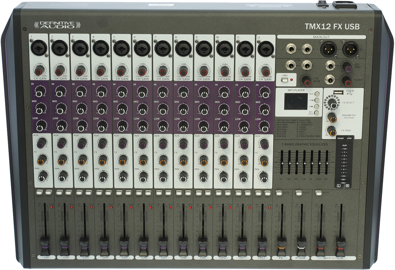 Definitive Audio Tmx12 Fx Usb - Mesa de mezcla analógica - Main picture