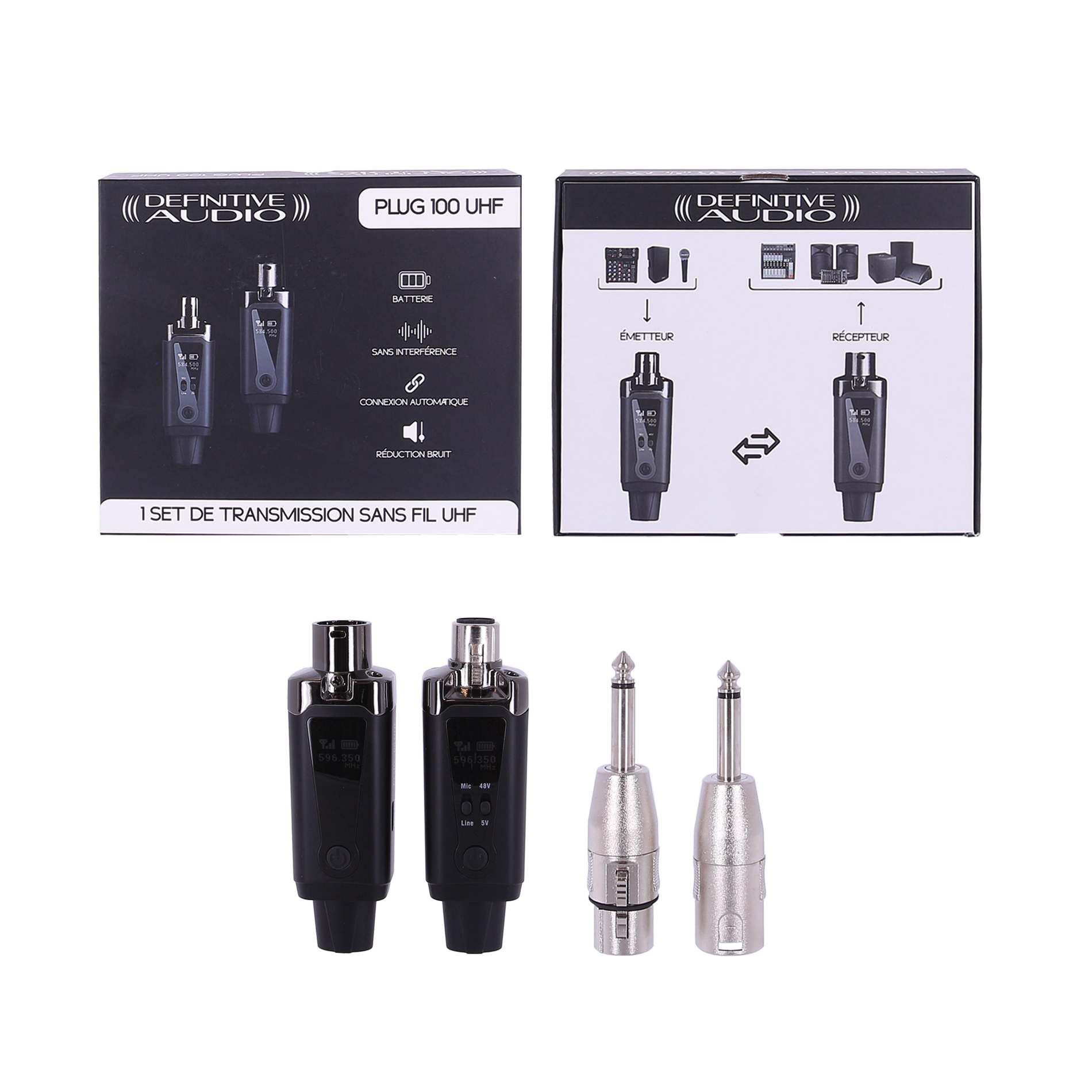 Definitive Audio Plug 100 Uhf - Sistema transmisor y receptor inalámbrico - Variation 10