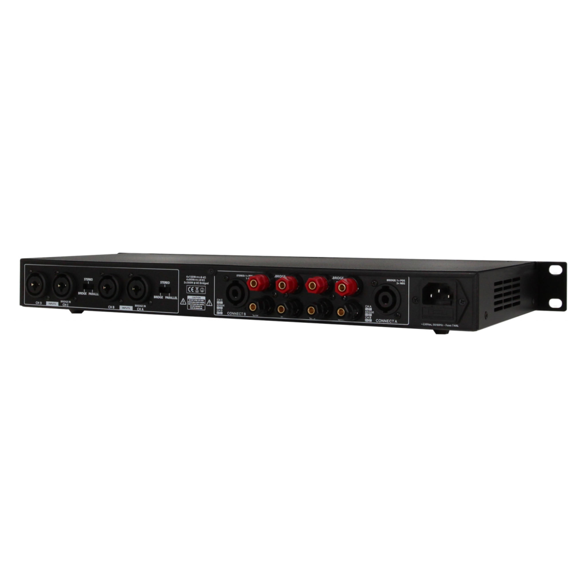 Definitive Audio Quad 1u 150d - Etapa final de potencia de varios canales - Variation 1