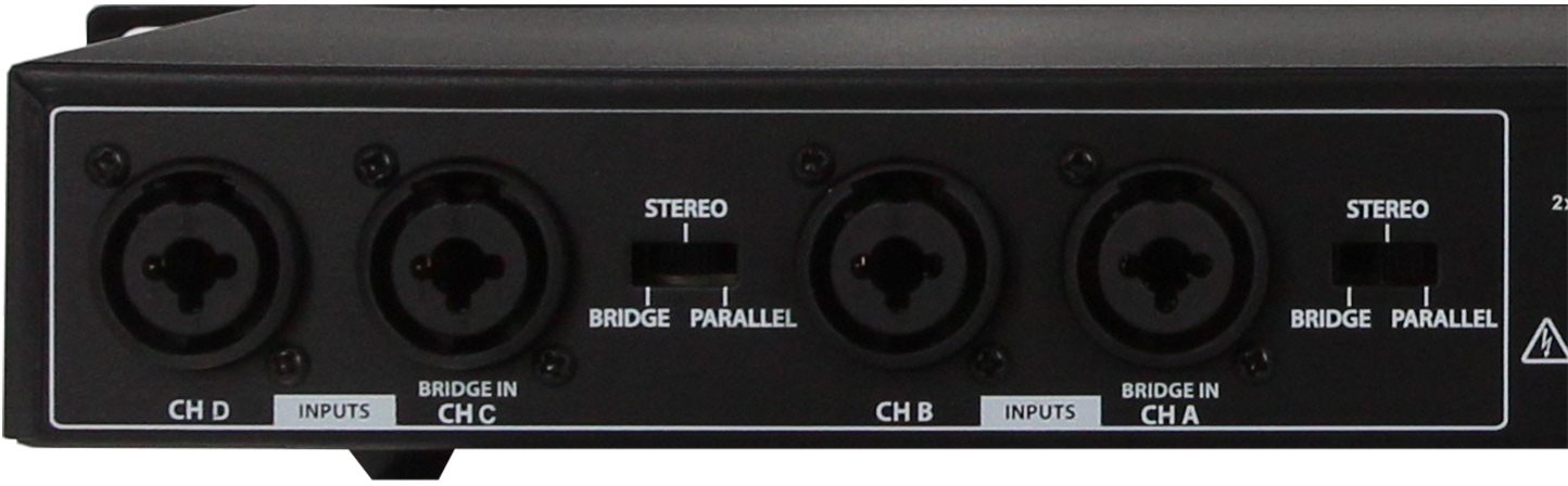 Definitive Audio Quad 1u 150d - Etapa final de potencia de varios canales - Variation 4