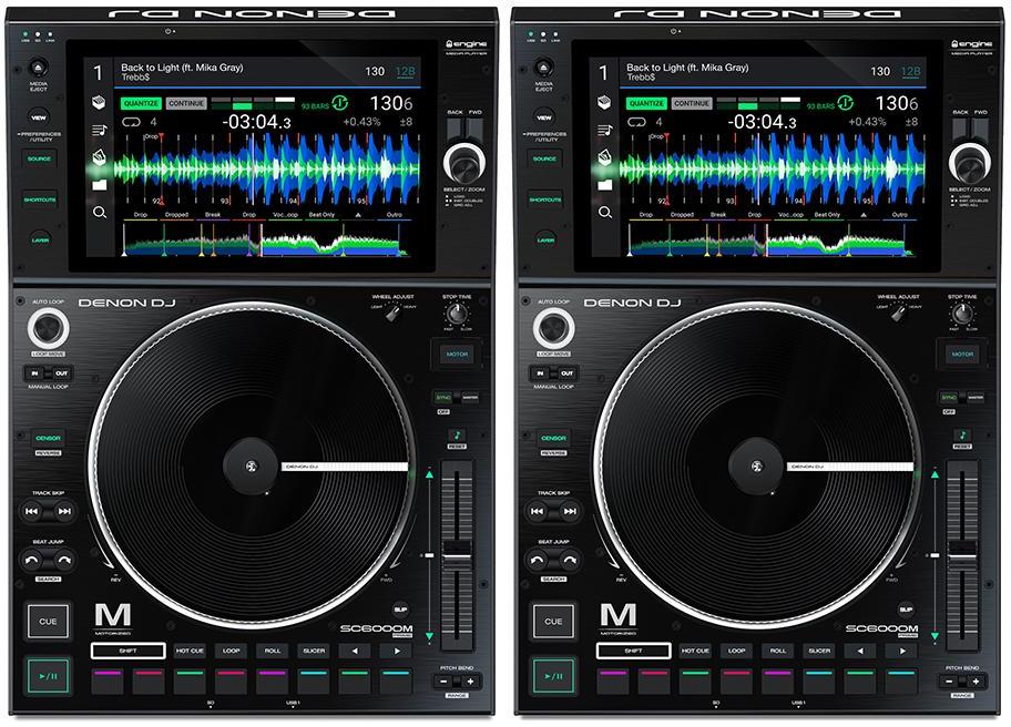 Full dj set Denon dj 2 x SC 6000M +