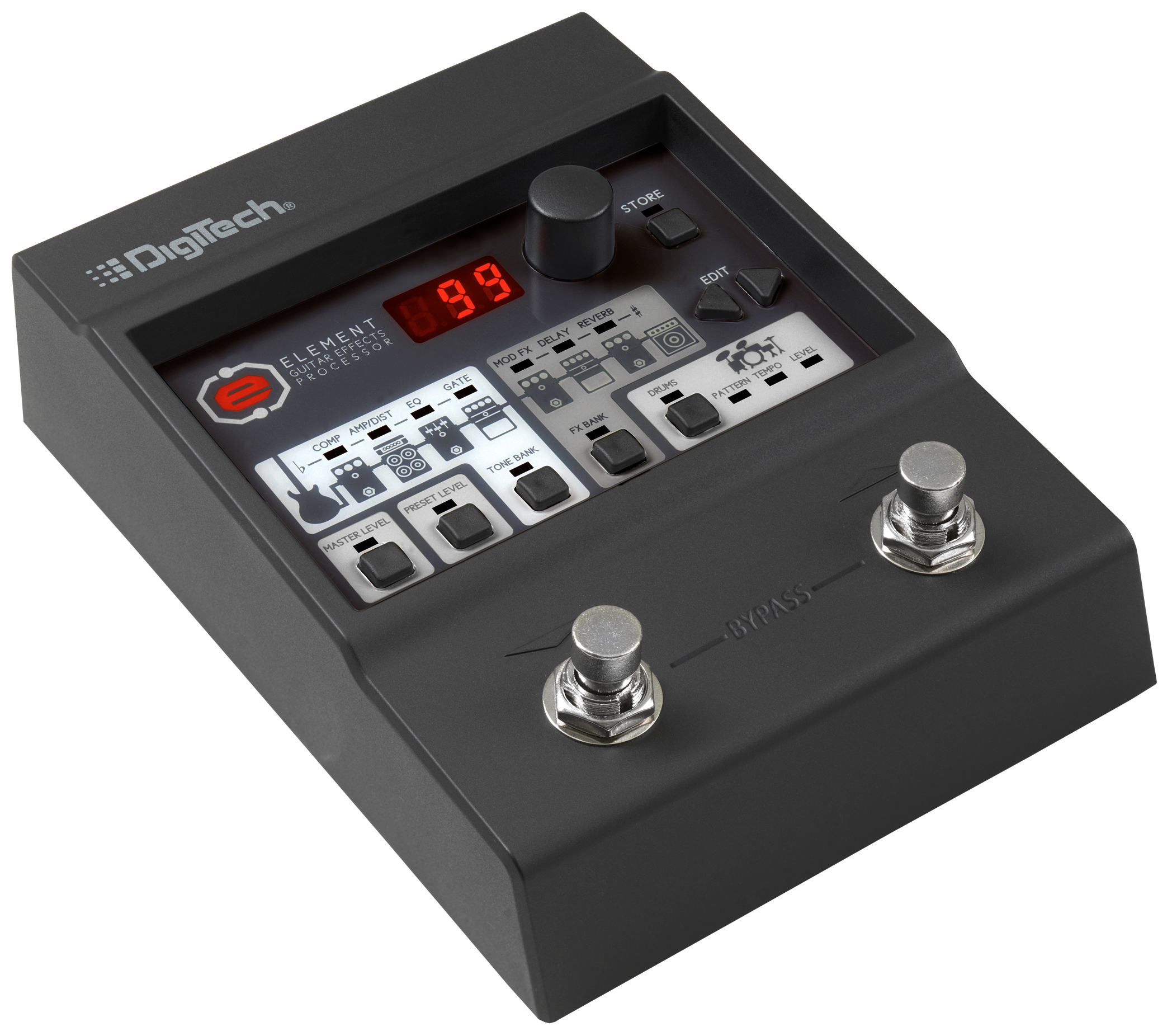 Pedalera multiefectos para guitarra eléctrica Digitech Element
