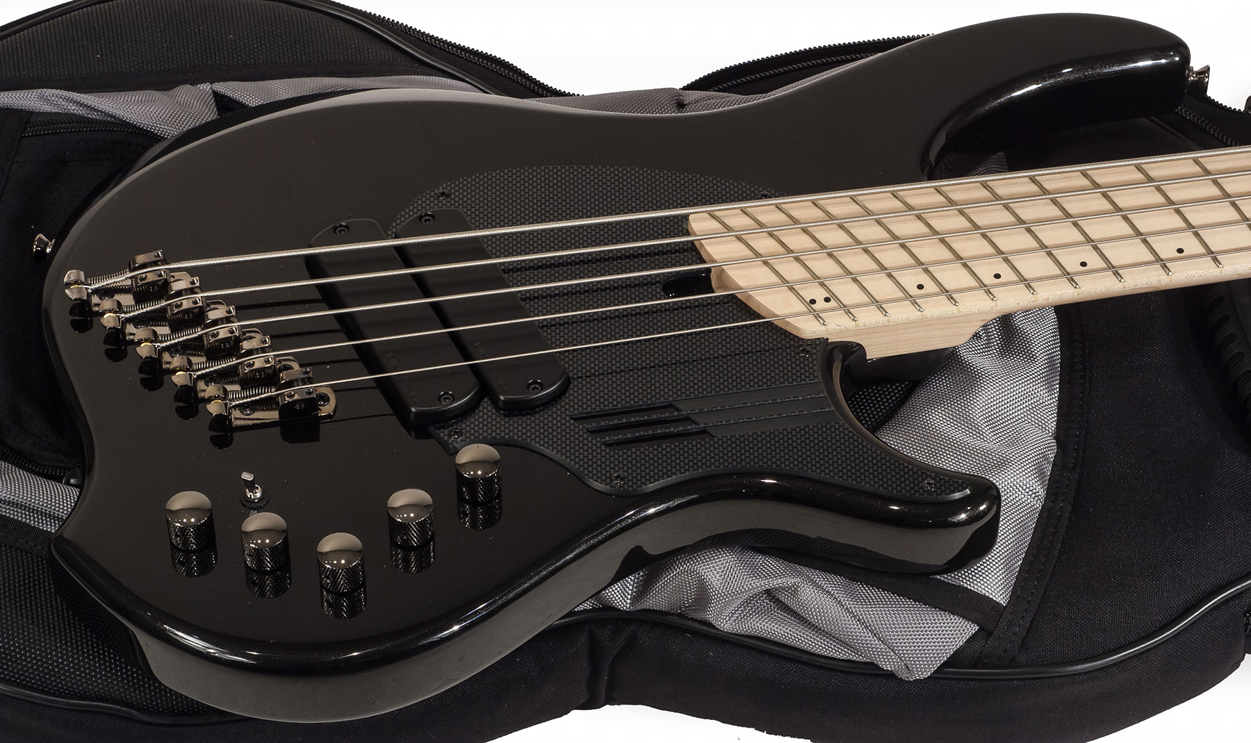 Dingwall Adam Nolly Getgood Ng2 5c 2-pickups Signature Active Mn - Metallic Black - Bajo eléctrico de cuerpo sólido - Variation 1