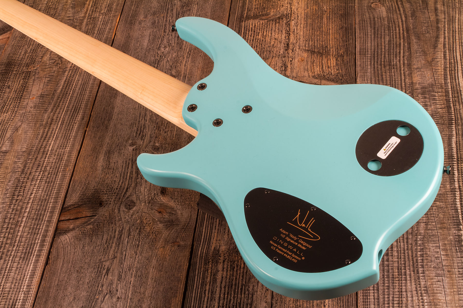 Dingwall Adam Nolly Getgood Ng2 5c Signature 2pu Active Mn - Matte Celestial Blue - Bajo eléctrico de cuerpo sólido - Variation 4
