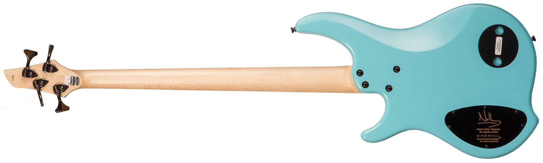 Dingwall Adam Nolly Getgood Ng3 4c Signature 3pu Active Mn - Matte Celestial Blue - Bajo eléctrico de cuerpo sólido - Variation 1