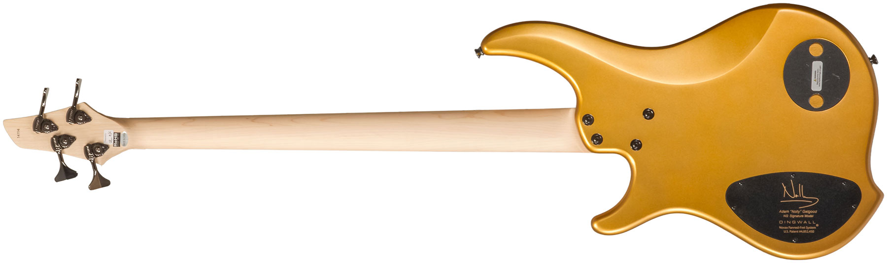 Dingwall Adam Nolly Getgood Ng3 4c Signature 3pu Active Mn - Gold Matte - Bajo eléctrico de cuerpo sólido - Variation 1