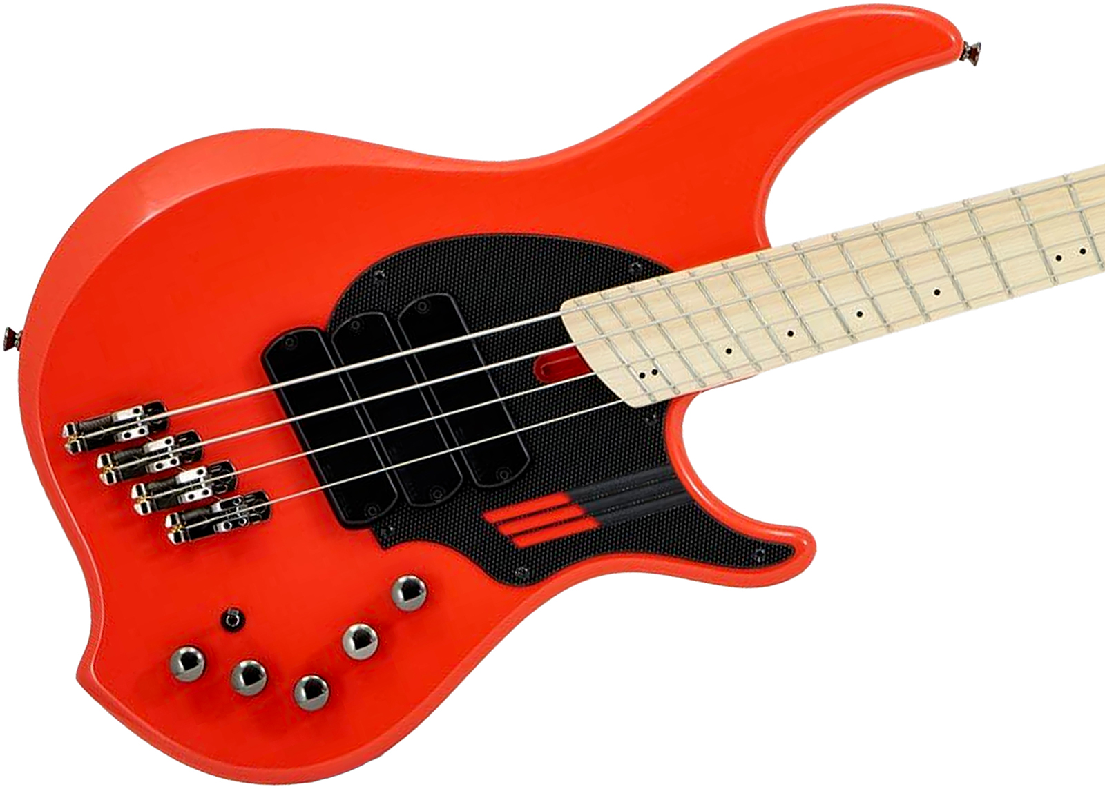 Dingwall Adam Nolly Getgood Ng3 4c Signature 3pu Active Mn - Fiesta Red - Bajo eléctrico de cuerpo sólido - Variation 1
