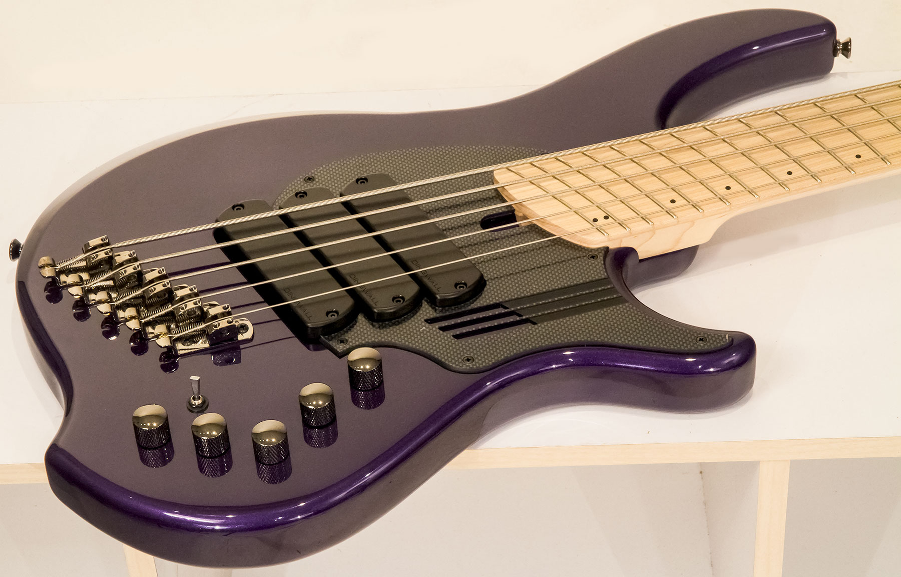 Dingwall Adam Nolly Getgood Ng3 5c Signature 3pu Active Mn - Purple Metallic - Bajo eléctrico de cuerpo sólido - Variation 1