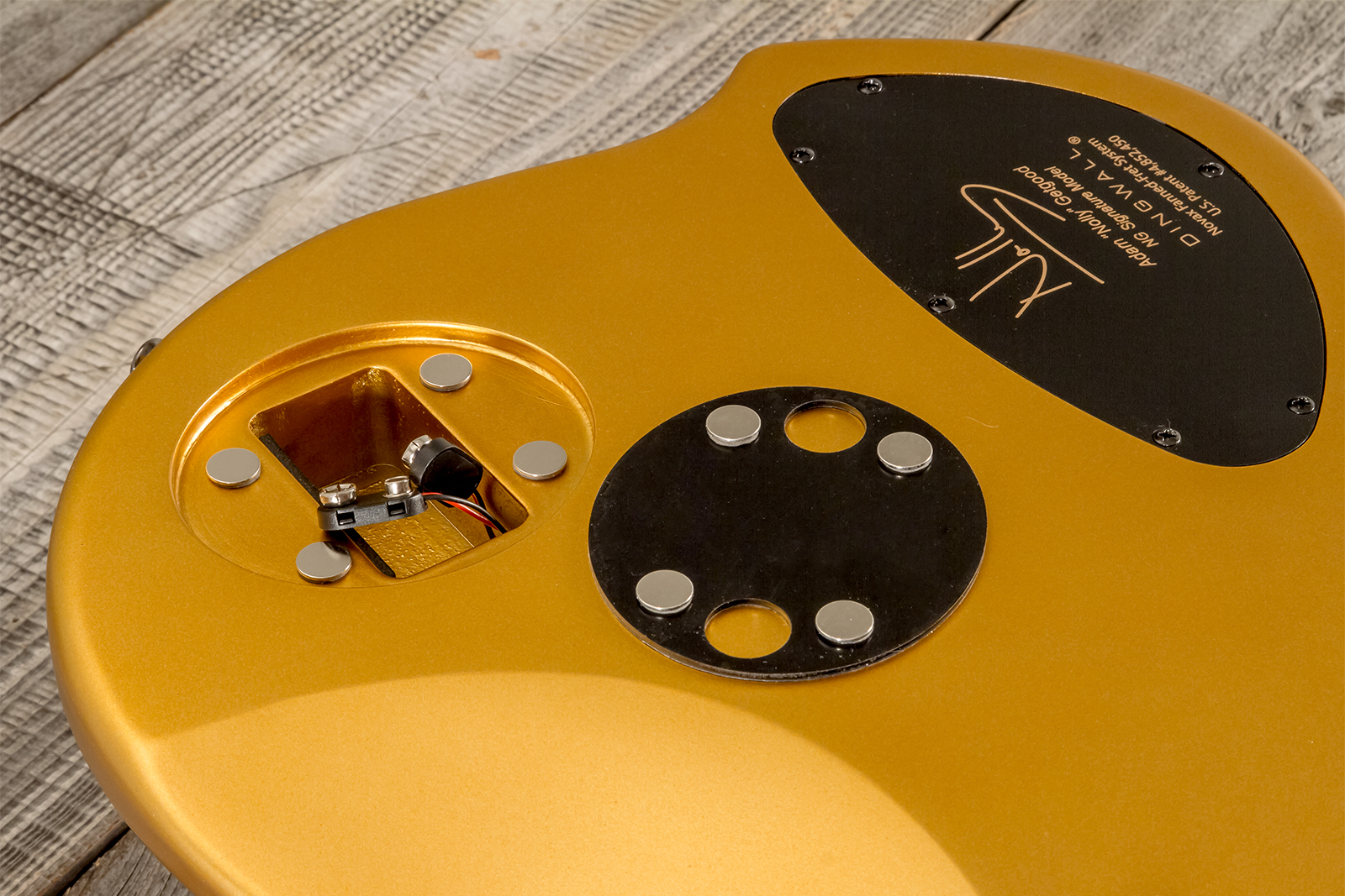 Dingwall Adam Nolly Getgood Ng3 5c Signature 3pu Active Mn - Gold Matte - Bajo eléctrico de cuerpo sólido - Variation 8
