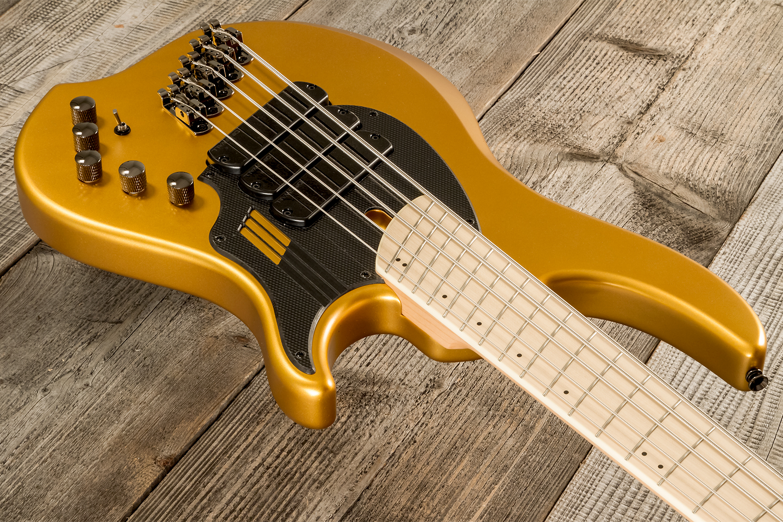 Dingwall Adam Nolly Getgood Ng3 5c Signature 3pu Active Mn - Gold Matte - Bajo eléctrico de cuerpo sólido - Variation 3