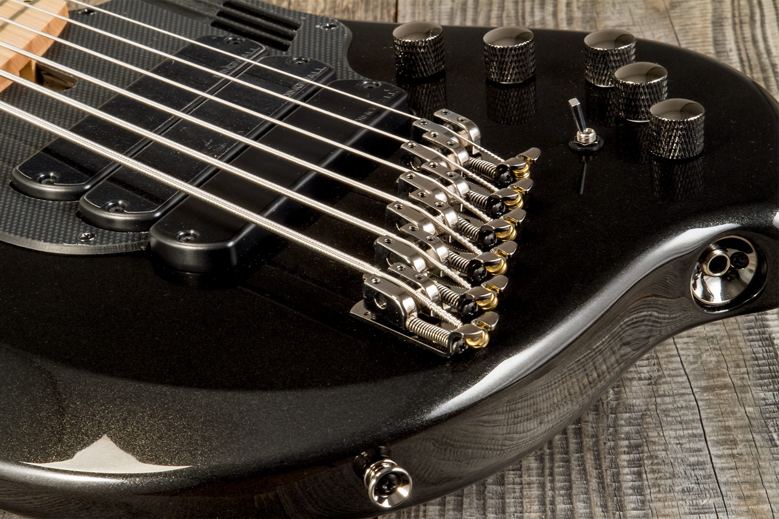 Dingwall Adam Nolly Getgood Ng3 6c Signature 3pu Active Mn - Metallic Black - Bajo eléctrico de cuerpo sólido - Variation 4