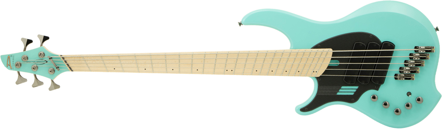 Dingwall Adam Nolly Getgood Ng3 5c Lh Signature Gaucher 3pu Active Mn - Matte Celestial Blue - Bajo eléctrico de cuerpo sólido - Main picture