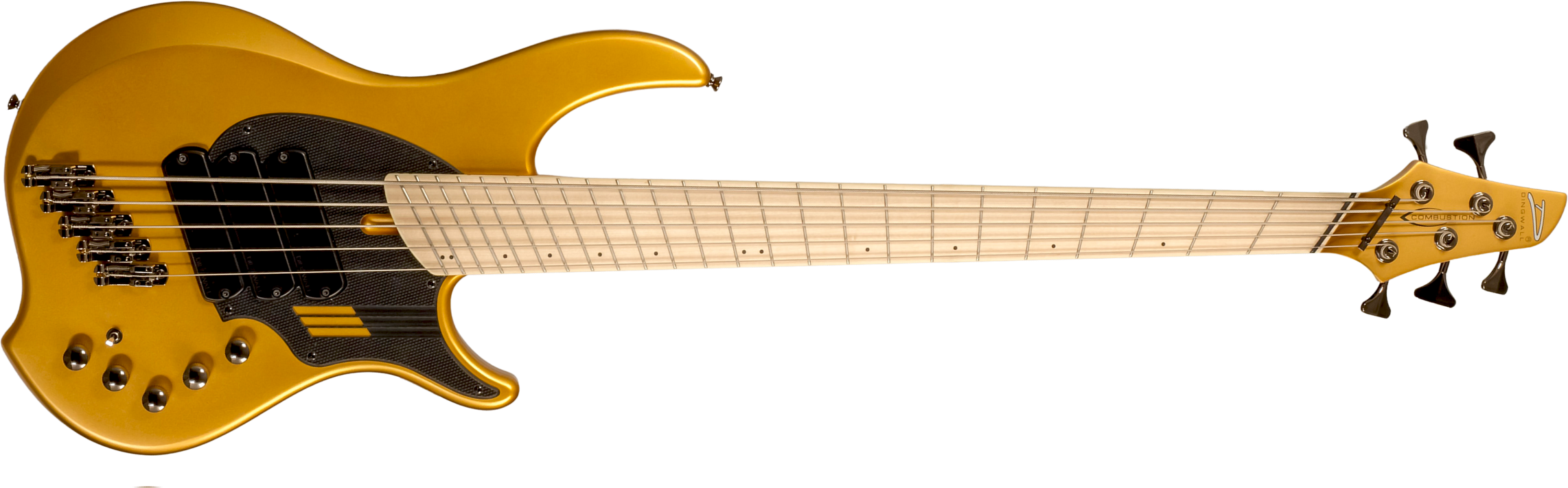 Dingwall Adam Nolly Getgood Ng3 5c Signature 3pu Active Mn - Gold Matte - Bajo eléctrico de cuerpo sólido - Main picture
