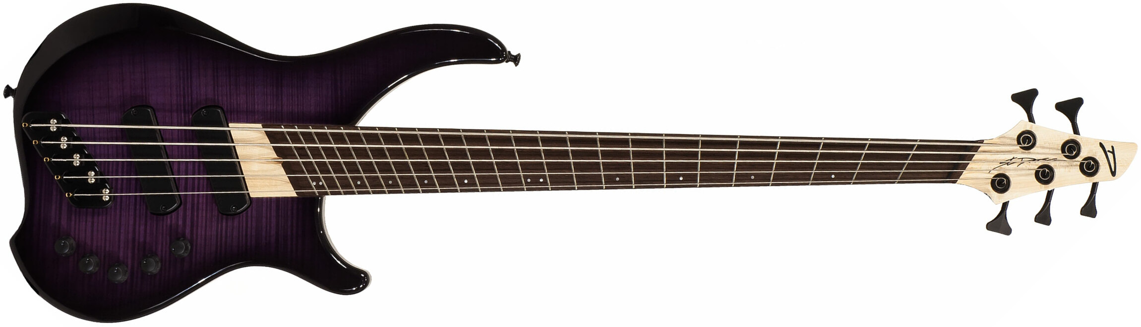 Dingwall Afterburner I 5 2-pickups Wen +housse - Purple Blackburst - Bajo eléctrico de cuerpo sólido - Main picture