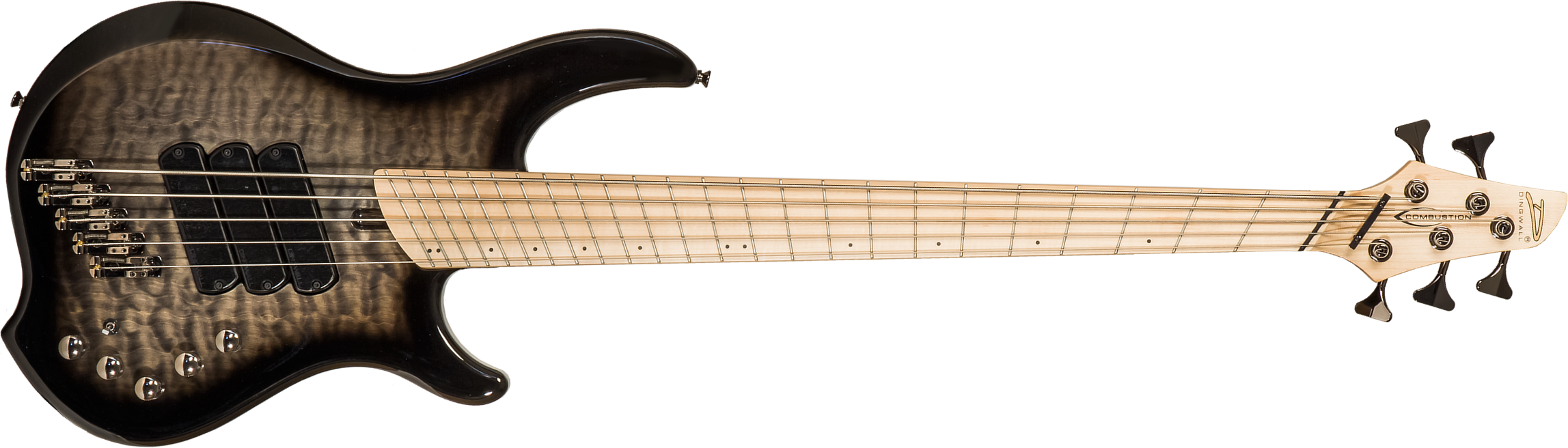 Dingwall Combustion Cb3 5c 3pu Active Mn - 2-tone Blackburst - Bajo eléctrico de cuerpo sólido - Main picture