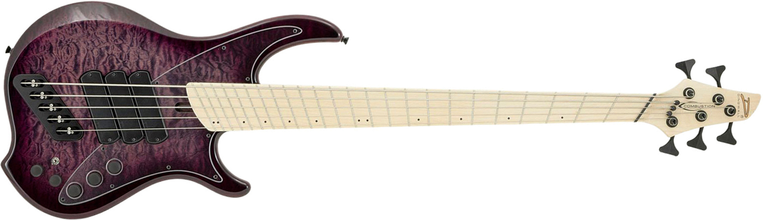 Dingwall Combustion Nashville Cn3 5c 3pu Active Mn - Ultraviolet Burst - Bajo eléctrico de cuerpo sólido - Main picture