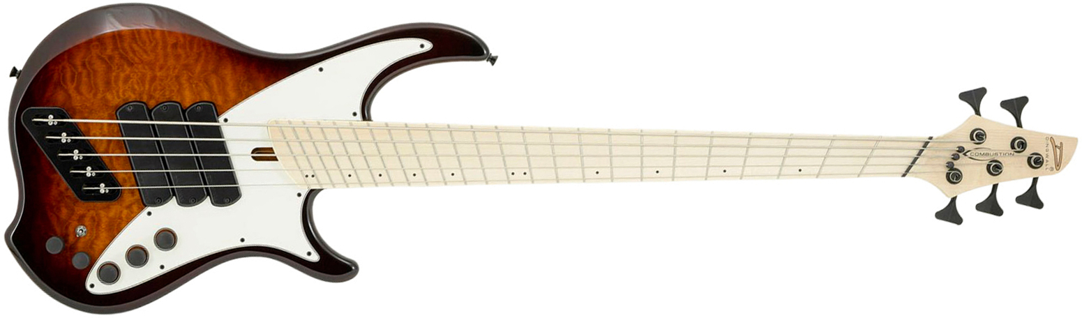 Dingwall Combustion Nashville Cn3 5c 3pu Active Mn - Vintage Burst - Bajo eléctrico de cuerpo sólido - Main picture