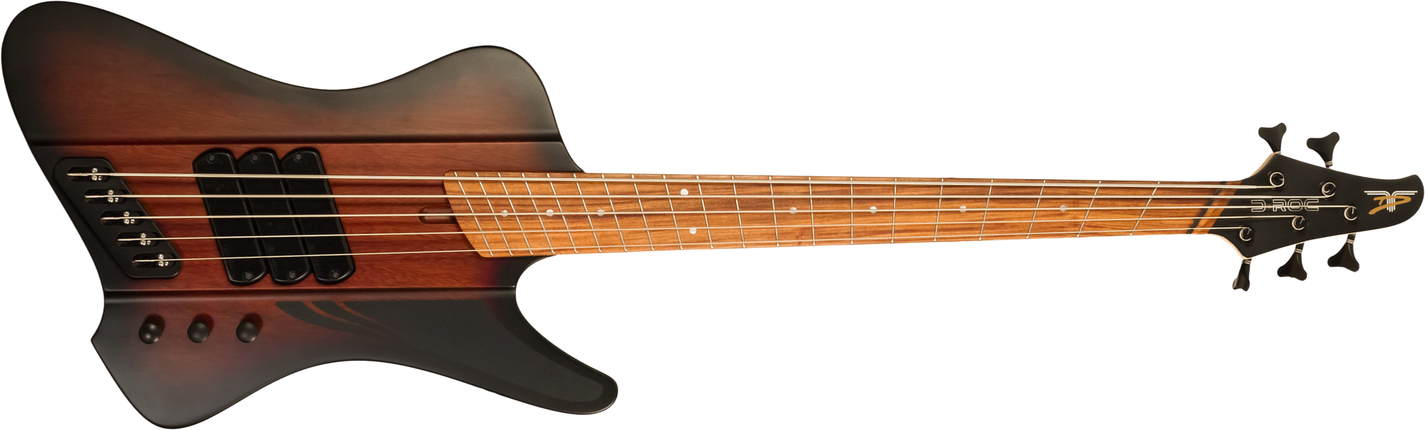 Dingwall D-roc Standard-3 5c 3pu Active Pf - Vintage Burst Matte - Bajo eléctrico de cuerpo sólido - Main picture