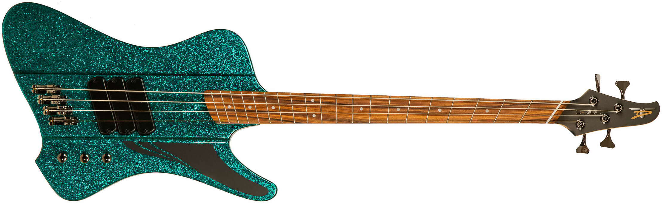 Dingwall D-roc Standard 4c 3-pickups Pf - Aquamarine Metalflake - Bajo eléctrico de cuerpo sólido - Main picture