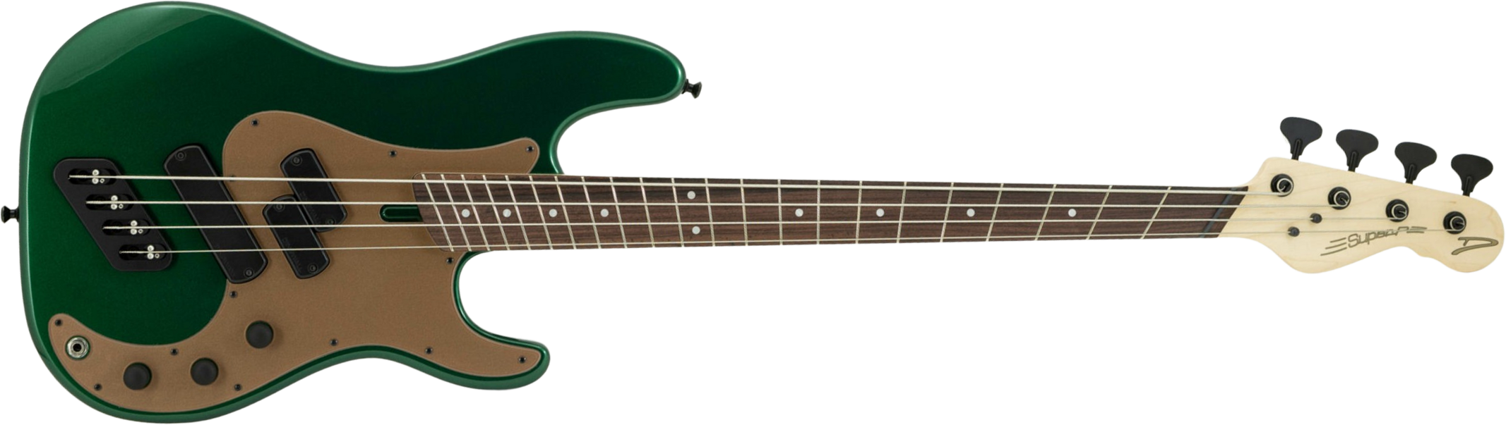 Dingwall Sp1 4c Rw - Gloss Dark Candy Green - Bajo eléctrico de cuerpo sólido - Main picture