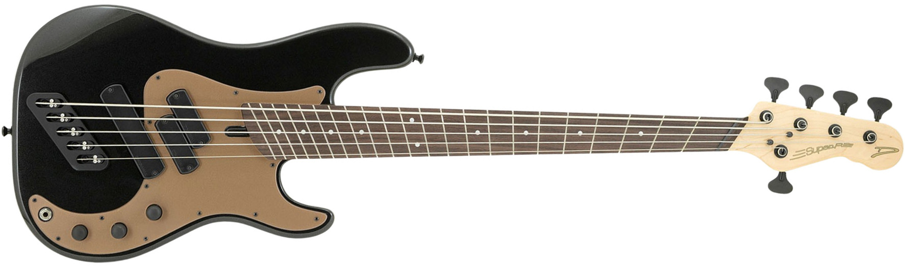 Dingwall Sp1 5c Rw - Gloss Metallic Black - Bajo eléctrico de cuerpo sólido - Main picture