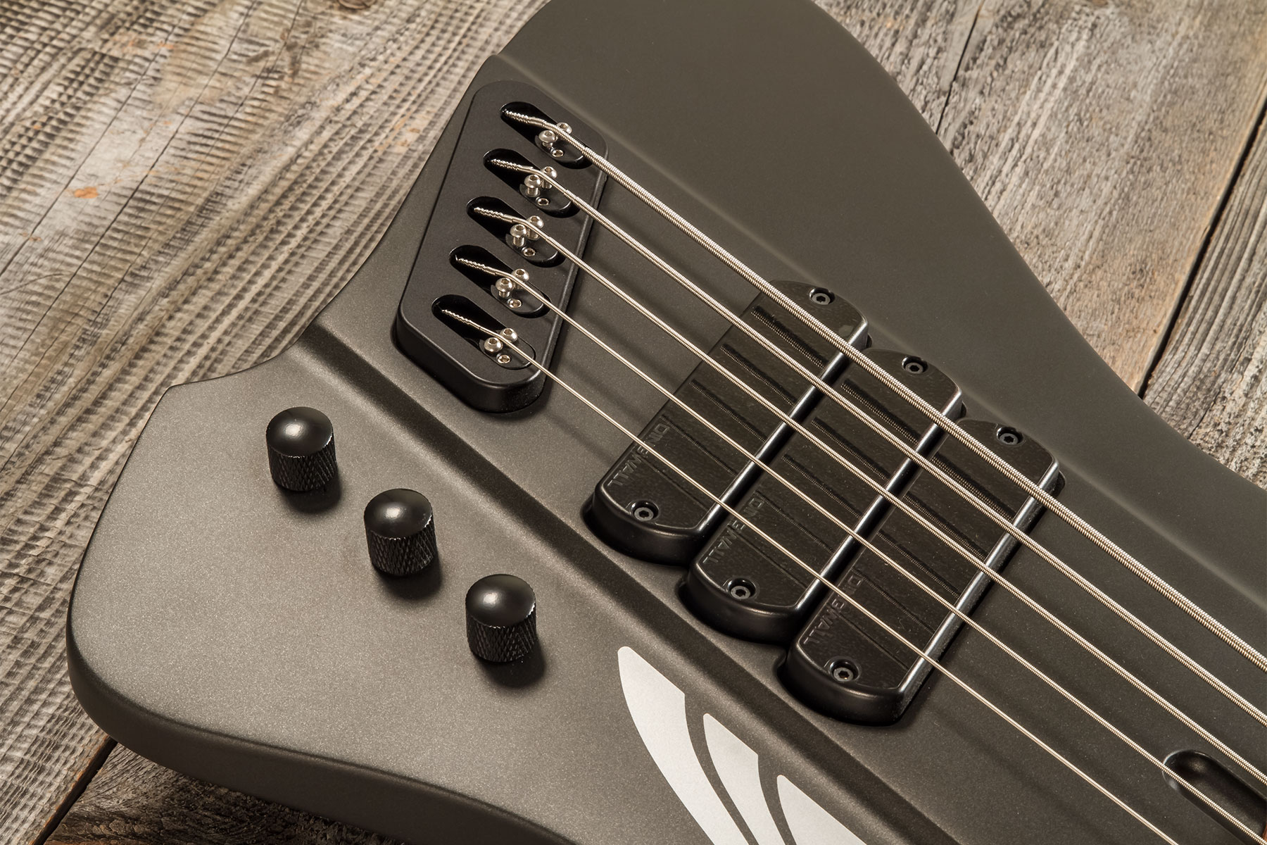 Dingwall D-roc Standard-3 5c 3pu Active Pf - Black Matte - Bajo eléctrico de cuerpo sólido - Variation 3