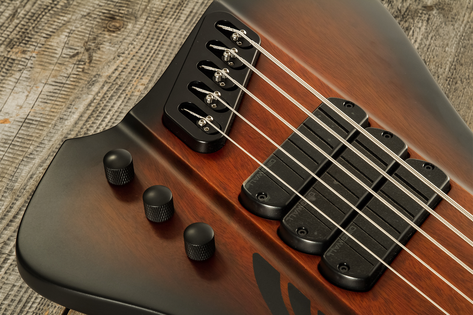 Dingwall D-roc Standard-3 5c 3pu Active Pf - Vintage Burst Matte - Bajo eléctrico de cuerpo sólido - Variation 3