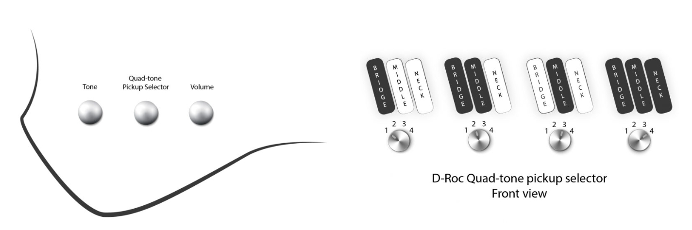 Dingwall D-roc Standard-3 5c 3pu Active Pf - Matte Ducati White - Bajo eléctrico de cuerpo sólido - Variation 3