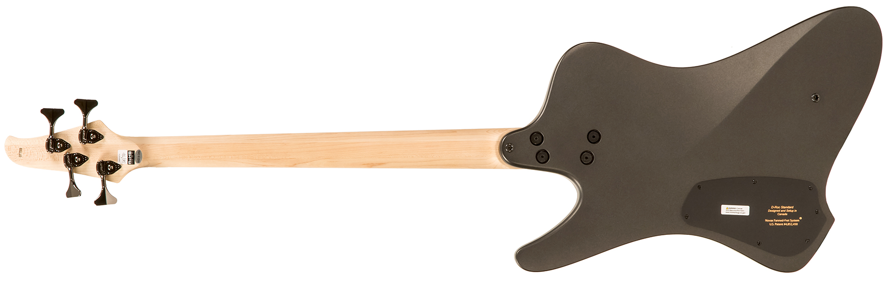 Dingwall D-roc Standard 4c 3-pickups Rw - Matte Metallic Black - Bajo eléctrico de cuerpo sólido - Variation 1
